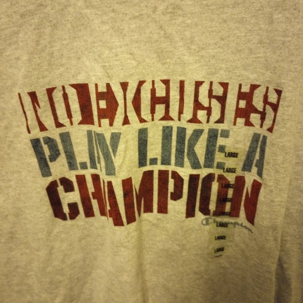 Champion t -shirt large new with tags